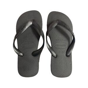 Havaianas Unisex Cushioned Footbed Original Slim Thong Flip Flops - Black
